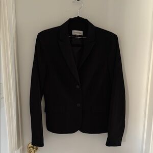 Calvin Klein Black Tailored Blazer Professional Suit Jacket